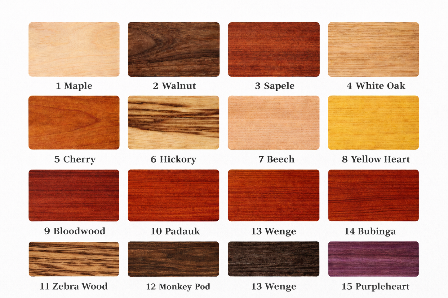 You Pick Striped Boards